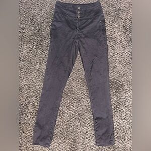 Grey Button Down Jeans